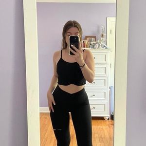 Black crop top